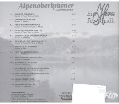 Alpenoberkrainer Alpski Kvintet - Ein Herz fr Musik 35 Jahre