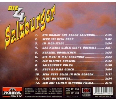 Orig. 4 Salzburger - Die Musi is mei Freundin