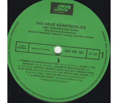 Das neue Krntnerlied Platte 4 - Der Unterkrntner Kreis LP