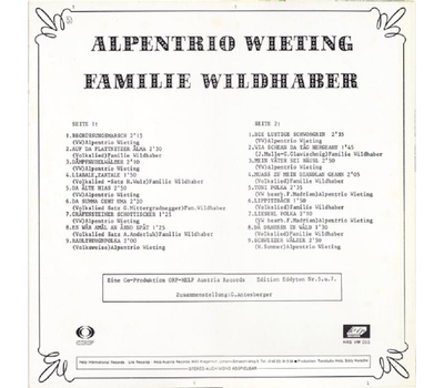 Alpentrio Wieting und Familie Wildhaber LP