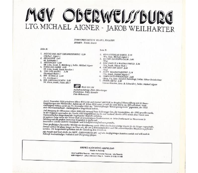 MGV Oberweissburg - Einig durch des Liedes Band im Lungauerland LP