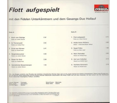 Fidele Unterkrntner - Flott aufgespielt 1973 LP used