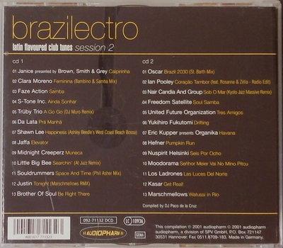 Brazilectro - Latin flavoured Club Tunes Session 2 2CD