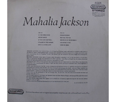 Mahalia Jackson - Mahalia Jackson LP 1965 Neu