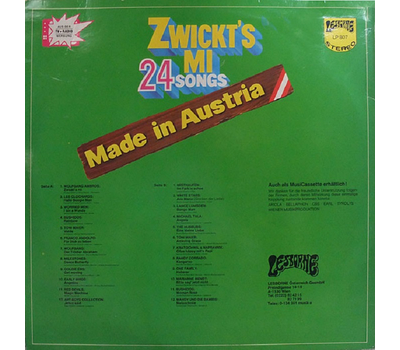 Zwickts mi 24 Songs Made in Austria LP 1977