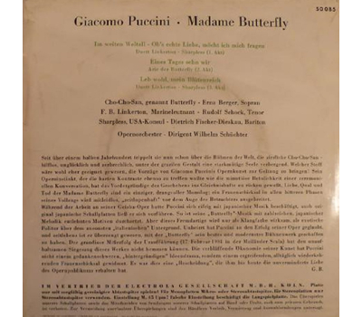 Erna Berger, Rudolf Schock, Dietrich Fischer-Dieskau - Madame Butterfly SP