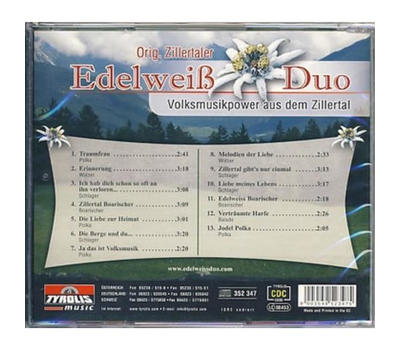 Orig. Zillertaler Edelweiss Duo - Volksmusikpower aus dem Zillertal
