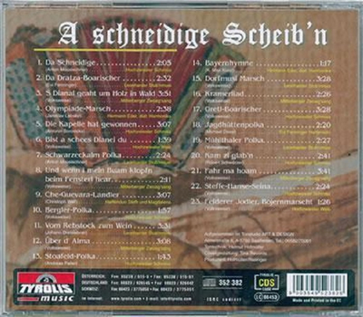 A schneidige Scheibn 23 Titel Echte Volksmusik