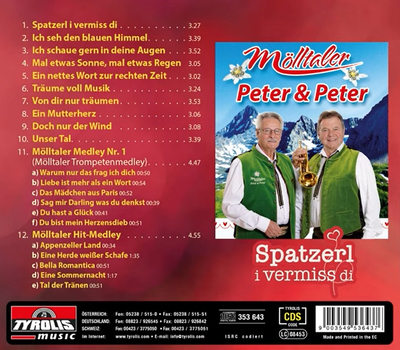Mlltaler Peter & Peter - Spatzerl i vermiss di
