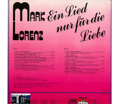 Mark Lorenz - Ein Lied nur fr die Liebe