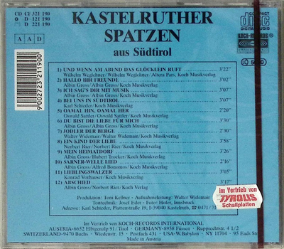 Kastelruther Spatzen aus Sdtirol - Ich sags dir mit Musik