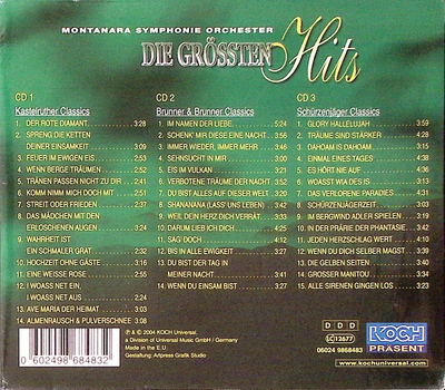 Montanara Symphonie Orchester - Die grssten Hits Instrumental 3CD