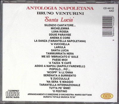 Bruno Venturini - Antologia Napoletana Santa Lucia