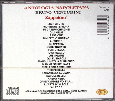 Bruno Venturini - Antologia Napoletana Zappatore