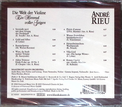 Andre Rieu - Die Welt der Violine, Ein Himmel voller Geigen