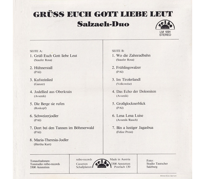 Salzach-Duo - Grss Euch Gott liebe Leut