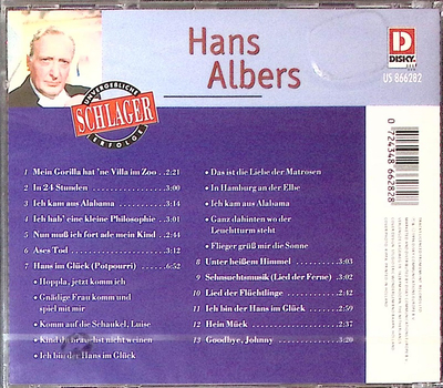 Hans Albers - Unvergeliche Schlager Erfolge