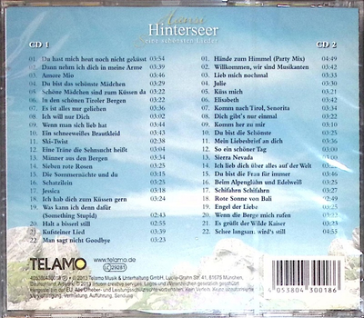 Hansi Hinterseer - Das Beste Seine schnsten Lieder 2CD