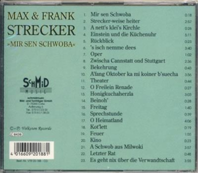Max Strecker und Frank Strecker - Mir sen Schwoba