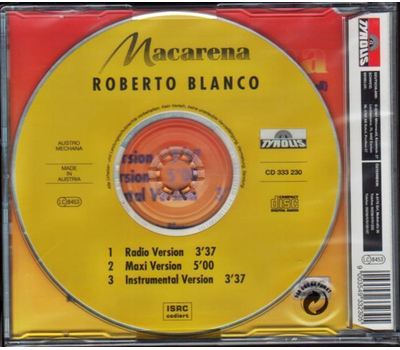 Roberto Blanco - Macarena (Radio-, Maxi- & Instrumental-Version)