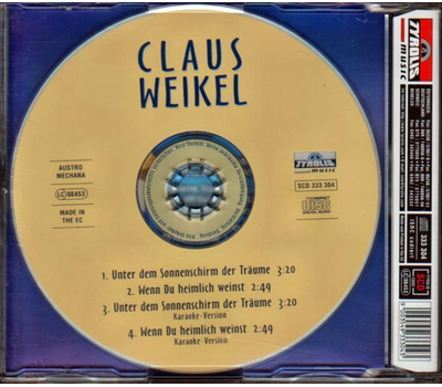 Claus Weikel - Unter dem Sonnenschirm der Trume / Wenn Du heimlich weinst (+Karaoke)