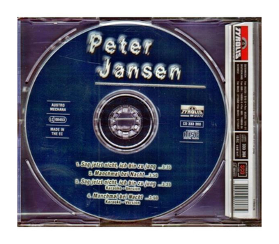 Peter Jansen - Sag jetzt nicht, ich bin zu jung