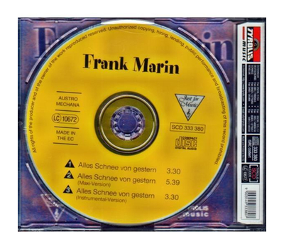 Frank Marin - Alles Schnee von gestern