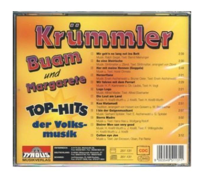 Krmmler Buam mit Margarete - Top-Hits der Volksmusik