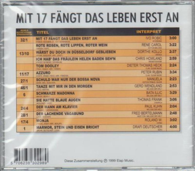 Mit 17 fngt das Leben erst an - 14 tolle Schlager aus der Sturm & Drangzeit