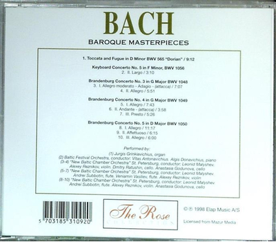 St. Petersburger Kammerorchester - Bach, Baroque Masterpieces