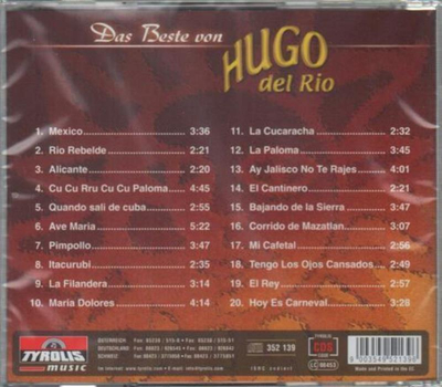 Hugo Del Rio (Los Trovadores Sdamericanos) - Das Beste