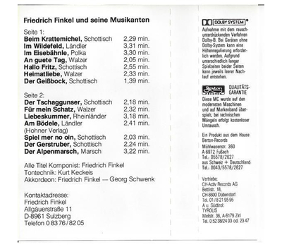 Friedrich Finkel - Spiel mer no oan beim Fritz MC Neu