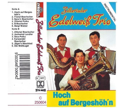 Zillertaler Edelweiss Trio - Hoch auf Bergeshhn (Instrumental)