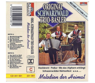 Orig. Schwarzwald Trio Basler - Melodien der Heimat