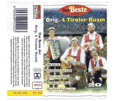 Orig. 4 Tiroler Buam - Das Beste der ... / 20 Top Volltreffer