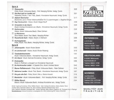 Kronsteiner Hausmusik - 20 Schmankerln aus 15 Jahre Familienmusik
