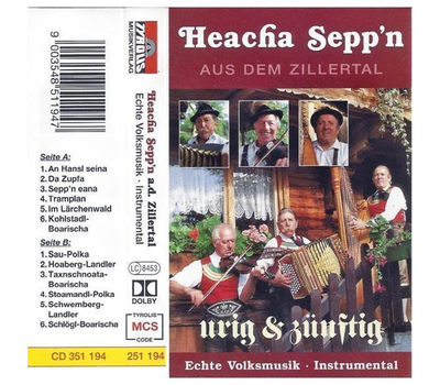 Heacha Seppn aus dem Zillertal - urig & znftig Echte Volksmusik Instrumental