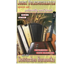 Junge Volksmusikanten spielen auf mit der Steirischen...