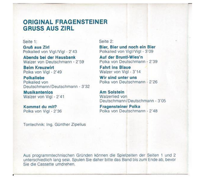 Orig. Fragensteiner - Gru aus Zirl