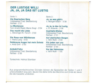 Der Lustige Willi - Ja, ja, ja das ist lustig