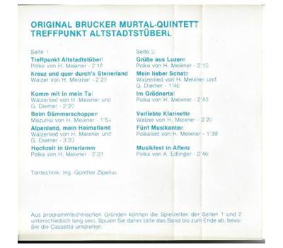 Orig. Brucker Murtal-Quintett - Treffpunkt Altstadtstberl