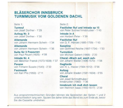 Innsbrucker Blserchor - Turmmusik vom Goldenen Dachl