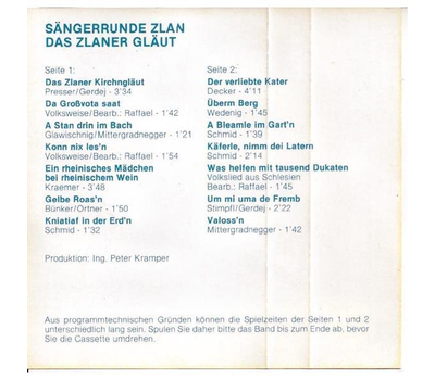 Zlan, Sngerrunde - Das Zlaner Glut (MC Neu)