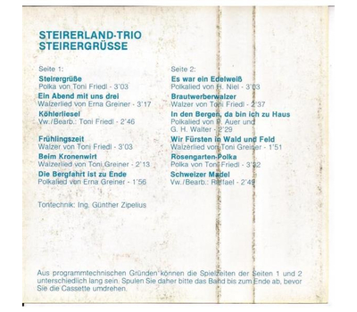 Gre vom Steirerland Trio MC 1980