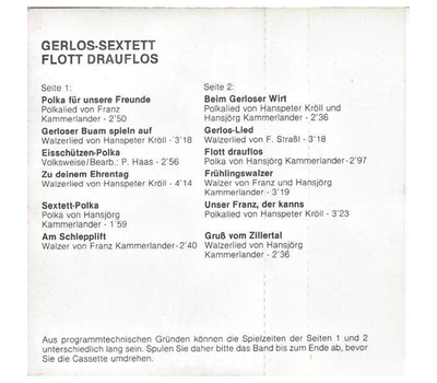 Gerlos Sextett - Flott drauflos