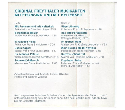 Orig. Freythaler Musikanten - Mit Frohsinn und mit Heiterkeit