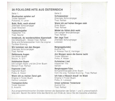 20 Folklore-Hits aus sterreich