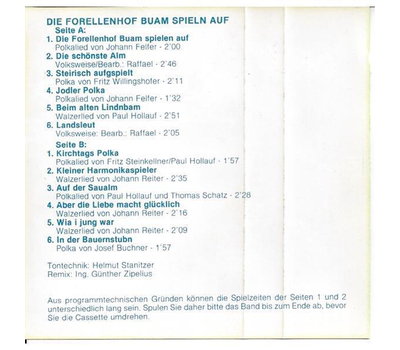 Orig. Forellenhof Buam spielen auf (MC Neu)