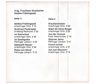 Orig. Freythaler Musikanten - Schne Frhlingszeit