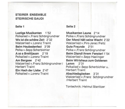 Steirer Ensemble - Steirische Gaudi